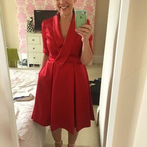 Elegant Red Women's Dress by Cal Meets Glam